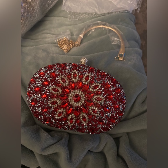 Brand New Ramla Red Crystal Bag